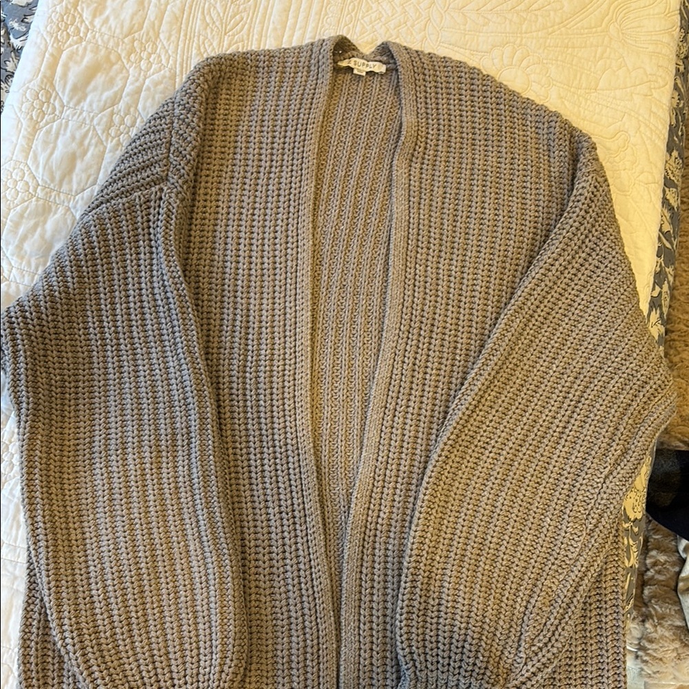 Z Supply Cozy Knit Taupe Cardigan